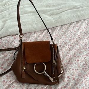 Gorgeous brown Chloe backpack  Mini Size